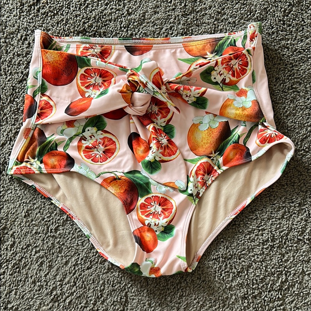 Kortni Jeane Citrus Print Bikini Bottom